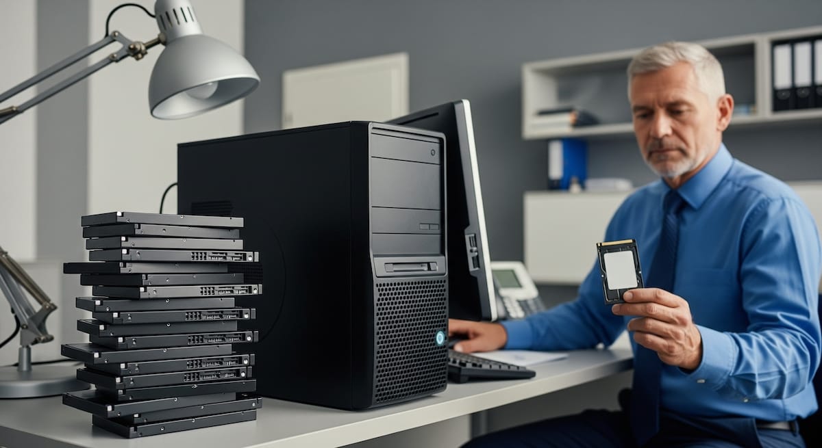 Shredding-SSD-hard-drives-in-corporate-setting